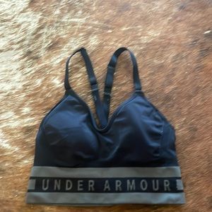 Small black Under Armor compression sports bra